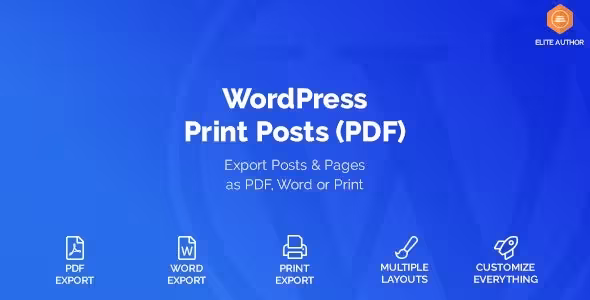 دانلود افزونه WordPress Print Posts &amp; Pages PDF