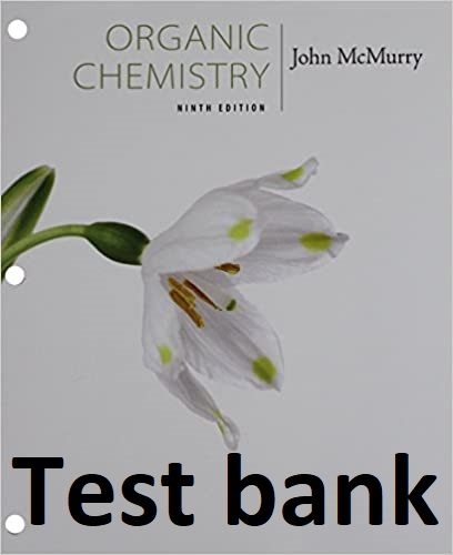 خرید و دانلود نسخه کامل کتاب Test bank for organic chemistry 9th edition by mcmurry - Word
