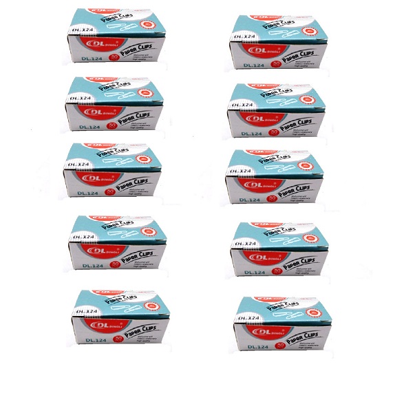 گیره کاغذ دینگلی مدل DL124 بسته 500 عددی