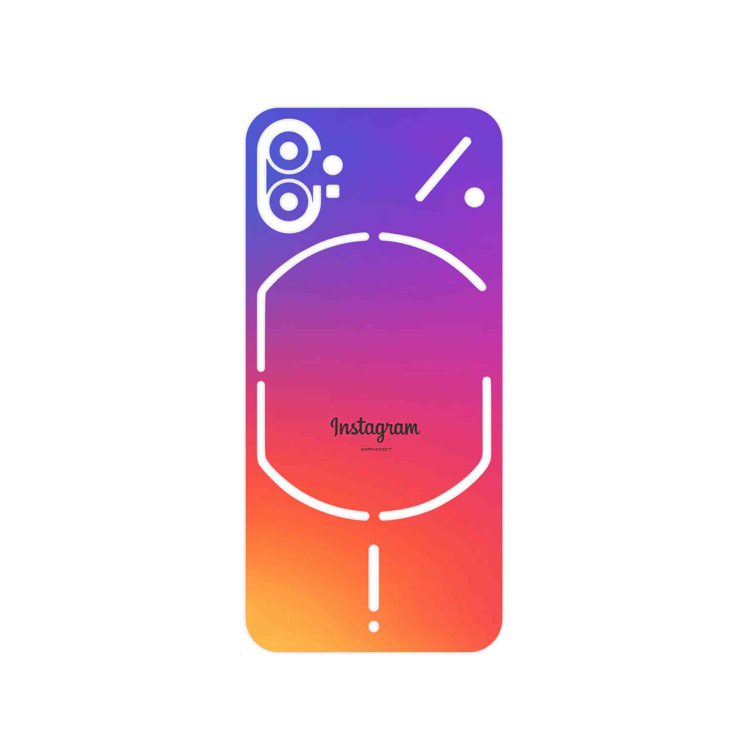 برچسب پوششی ماهوت مدل Instagram مناسب برای گوشی موبایل ناتینگ Phone 1