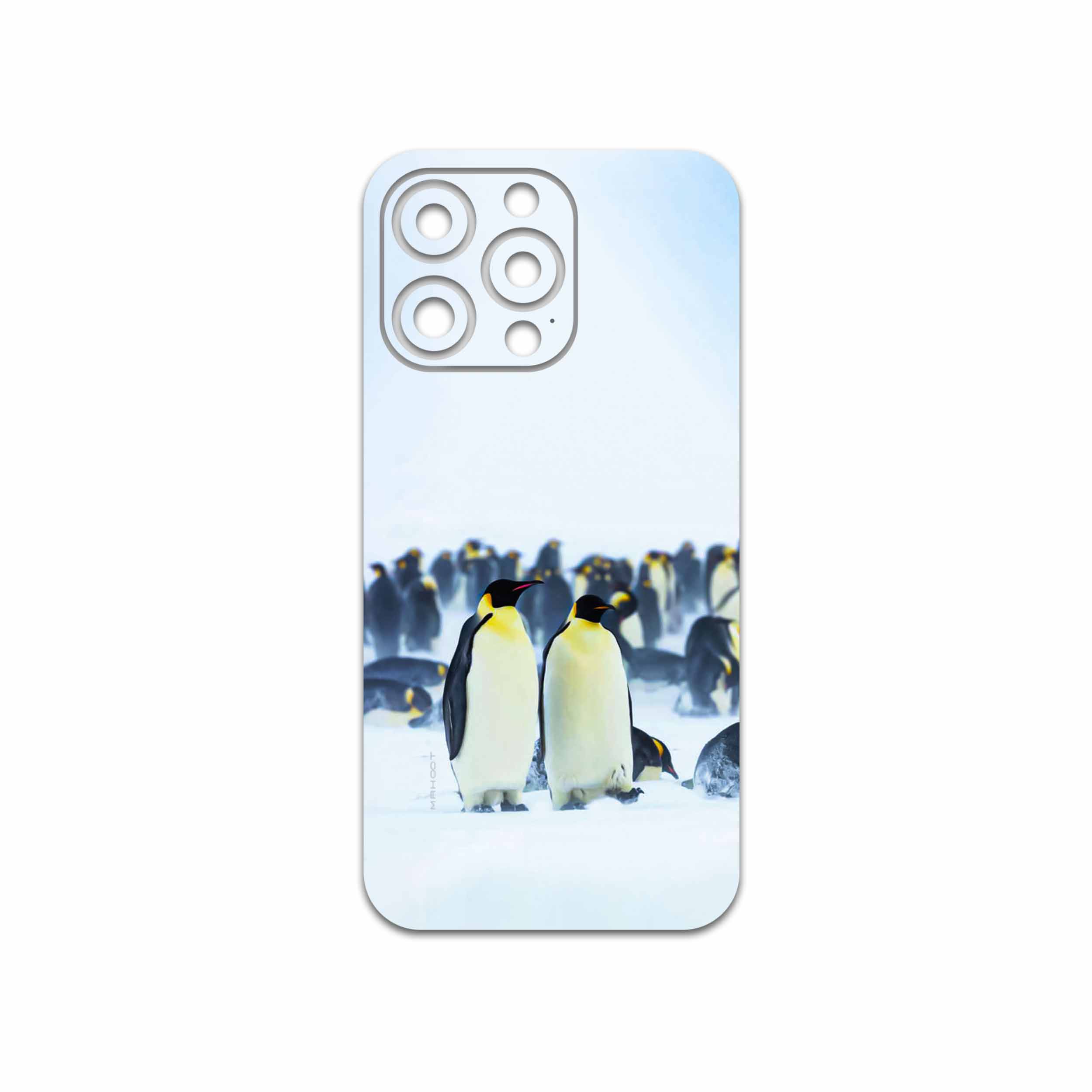 برچسب پوششی ماهوت مدل Penguin مناسب برای گوشی موبایل اپل iphone 13 Pro
