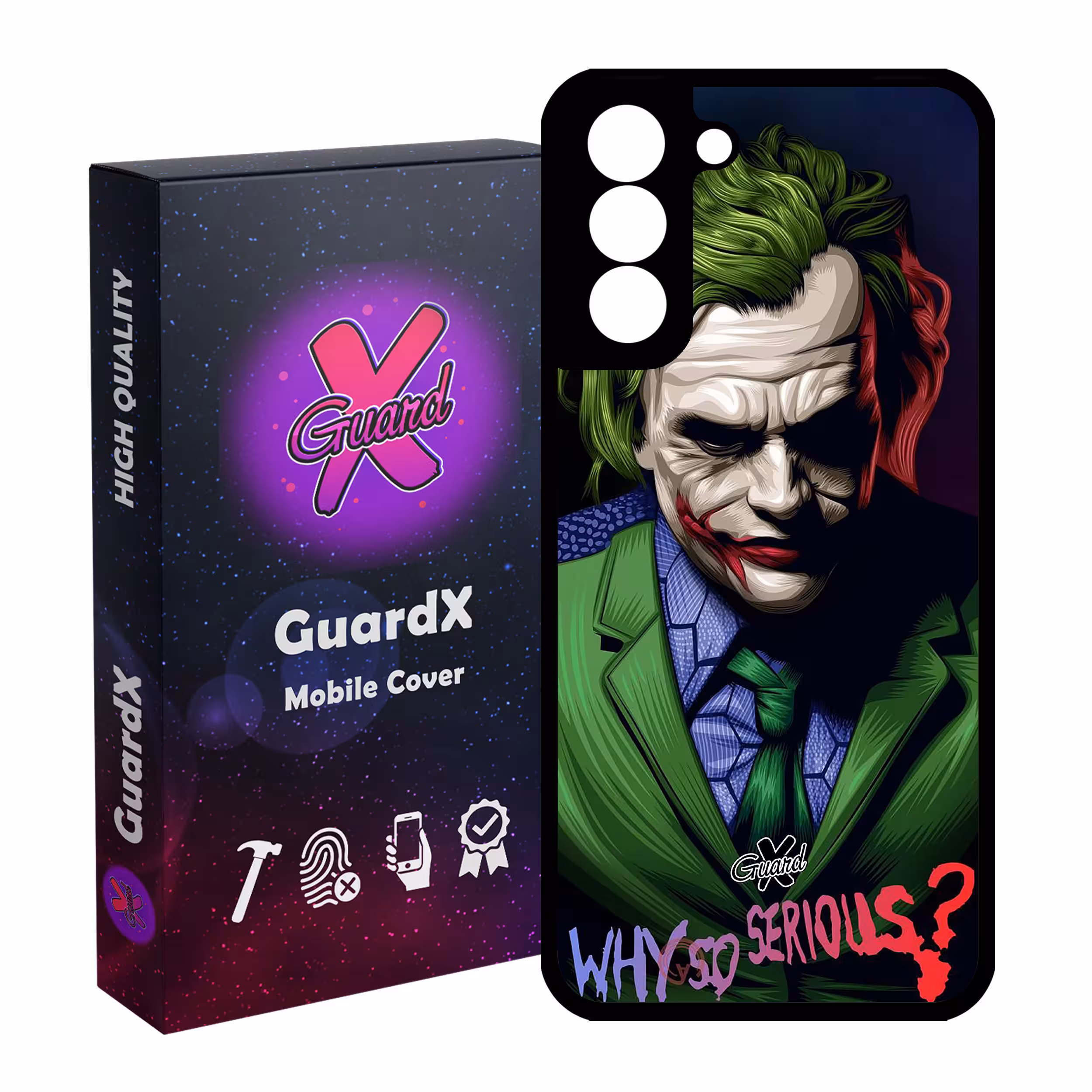 کاور گارد ایکس طرح Joker مدل Glass10187 مناسب برای گوشی موبایل سامسونگ Galaxy S21 FE