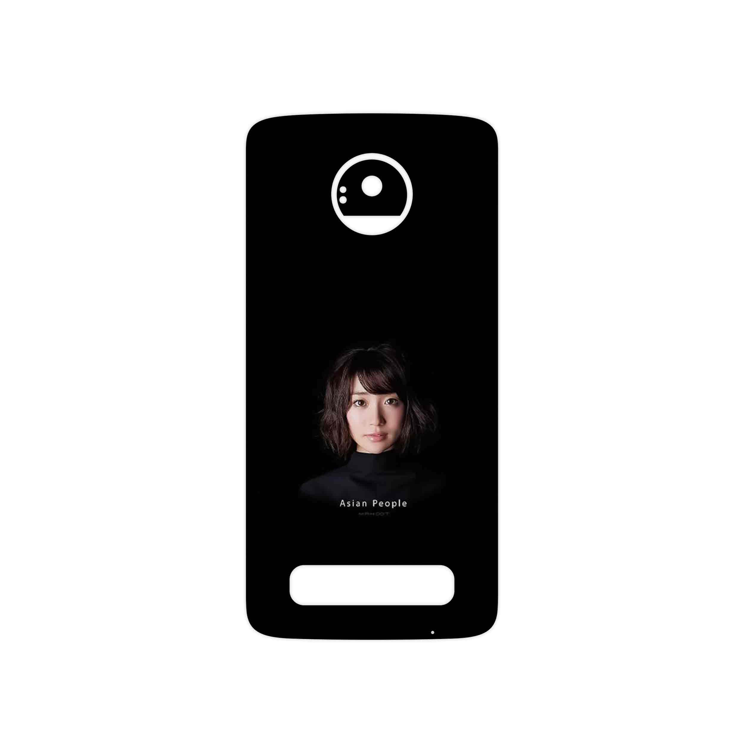 برچسب پوششی ماهوت مدل Portrait of an Asian Woman مناسب برای گوشی موبایل موتورولا Moto Z