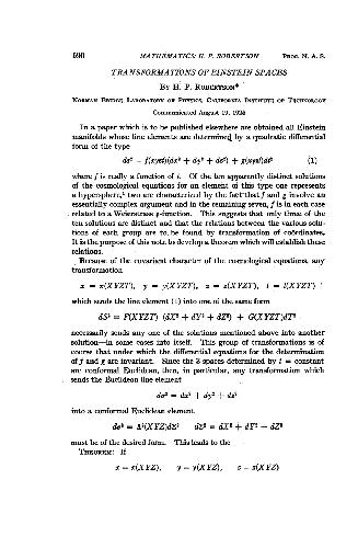 خرید و دانلود نسخه کامل کتاب Transformations of Einstein Spaces