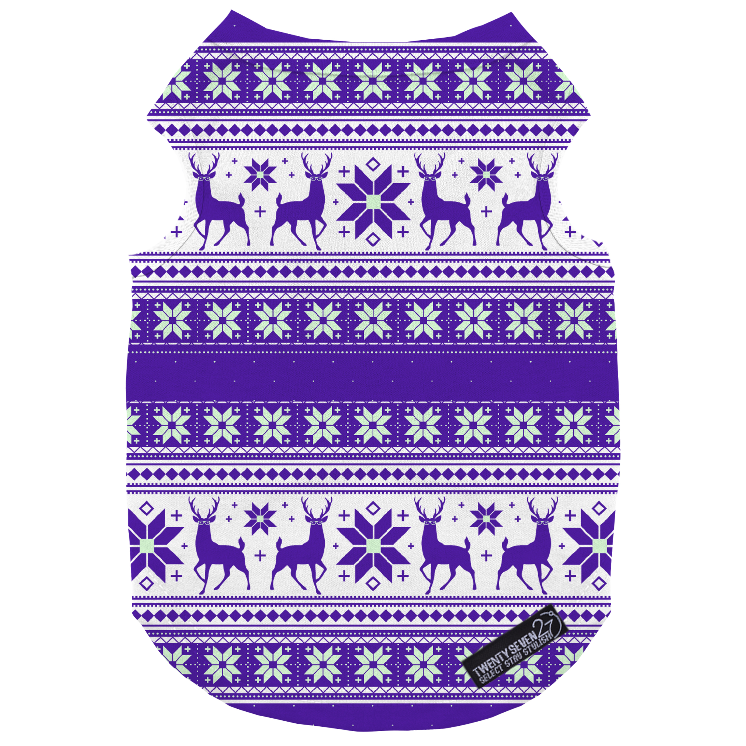 لباس سگ و گربه 27 طرح Reindeer Christmas کد MH873 سایز XL