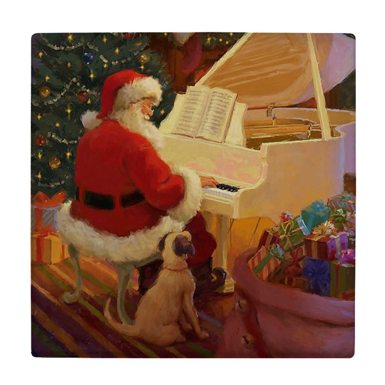 کاشی کارنیلا طرح نقاشی بابانوئل پیانیست کد wkk3675