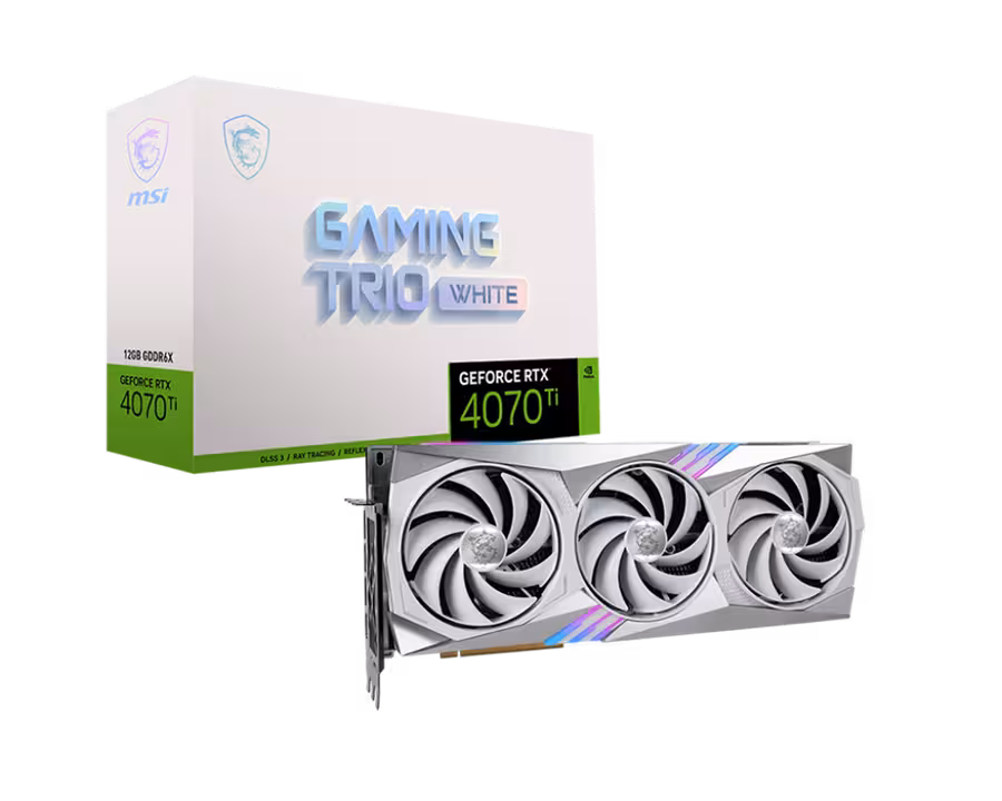 کارت گرافیک  ام اس آی مدل GeForce RTX™ 4070 Ti GAMING TRIO WHITE 12G با حافظه 12 گیگابایت