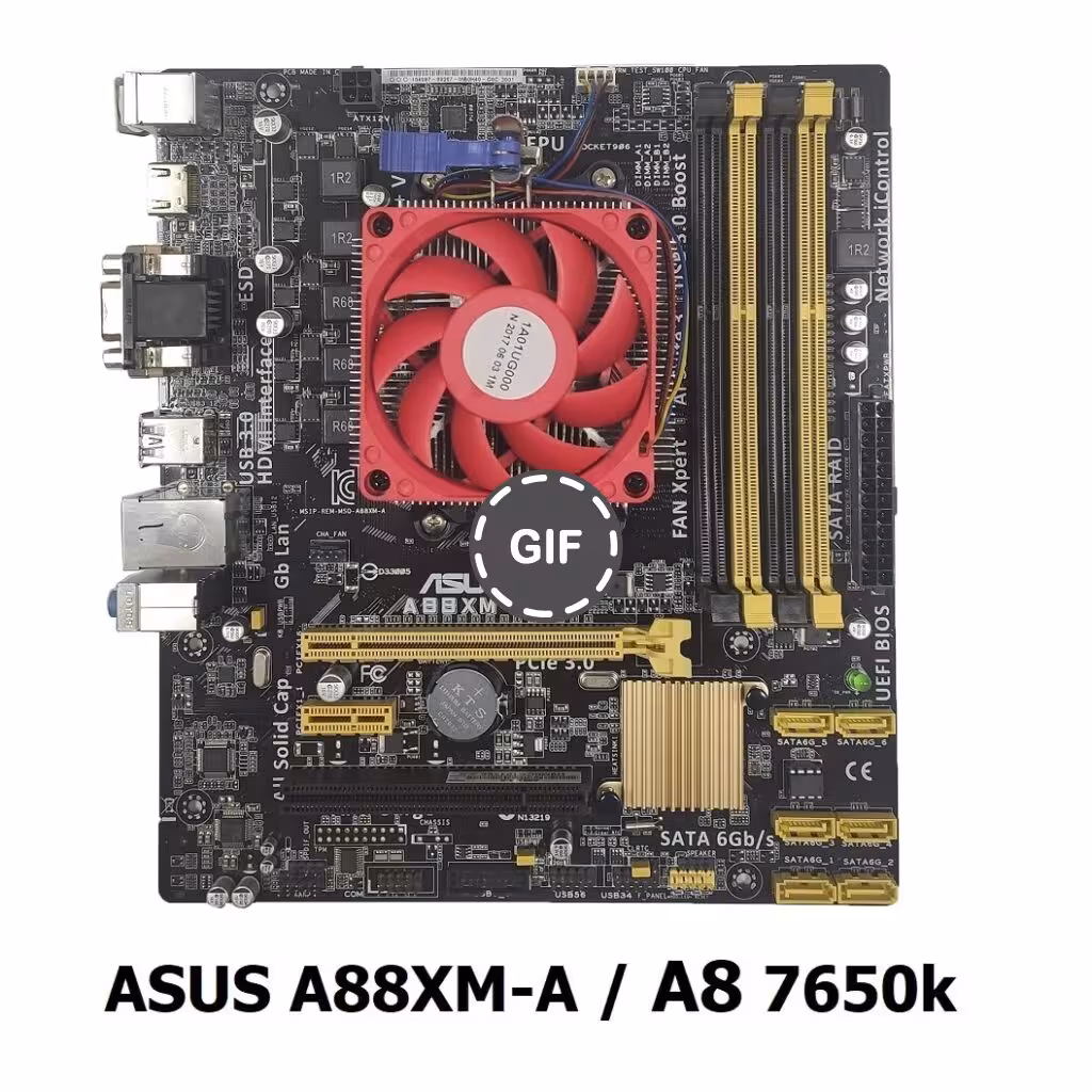 باندل مادربرد ASUS A88XM-A و AMD A8-7650k