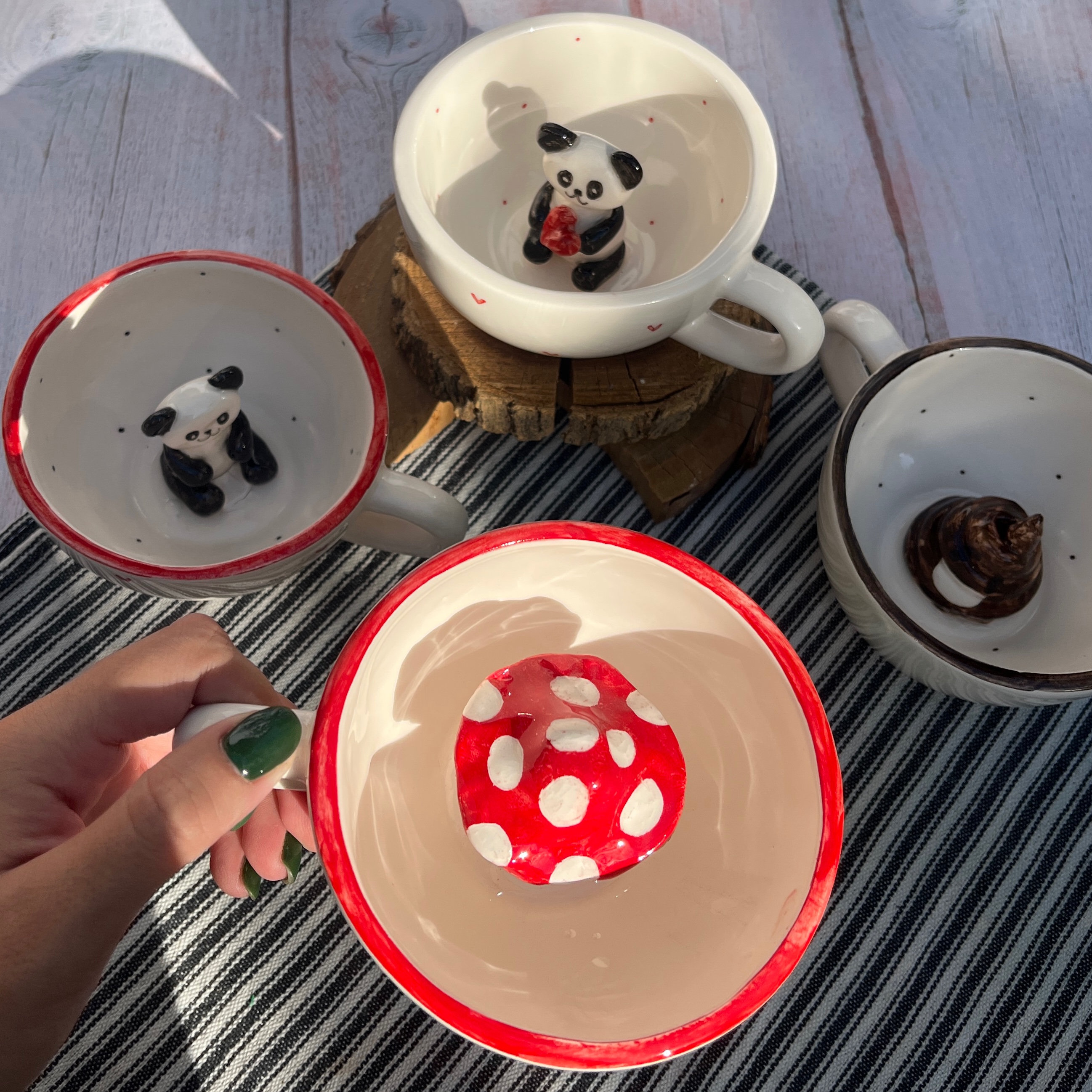 ماگ لته خوری طرح دار