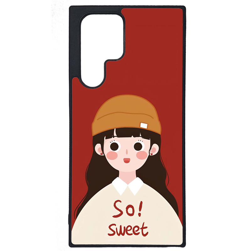 کاور طرح دختر کد G-101 مناسب برای گوشی موبایل سامسونگ Galaxy S22 Ultra | دیجی قاب دونی