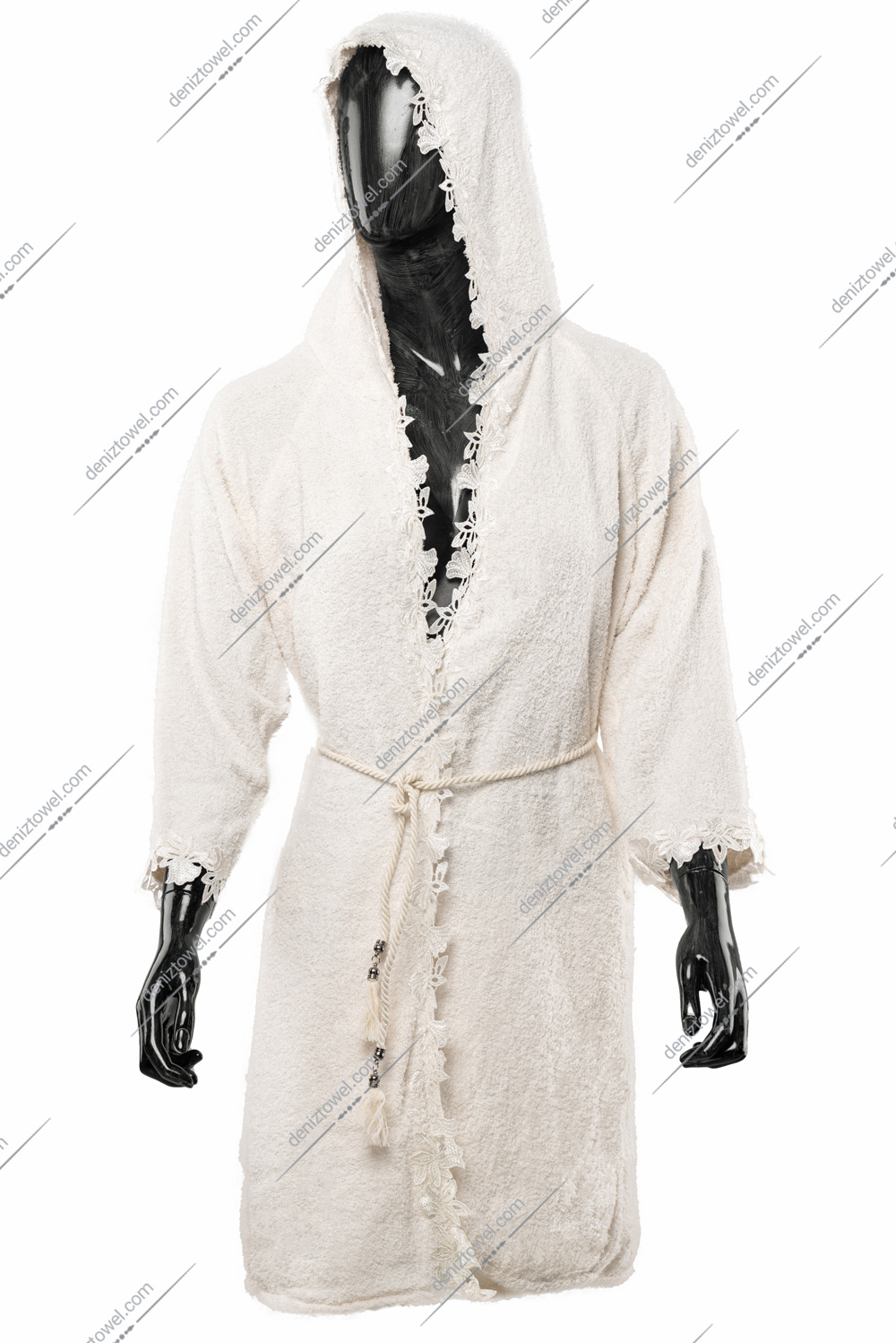 حوله سونایی تن پوش سه تکه مدل سوفیا رنگ سفید