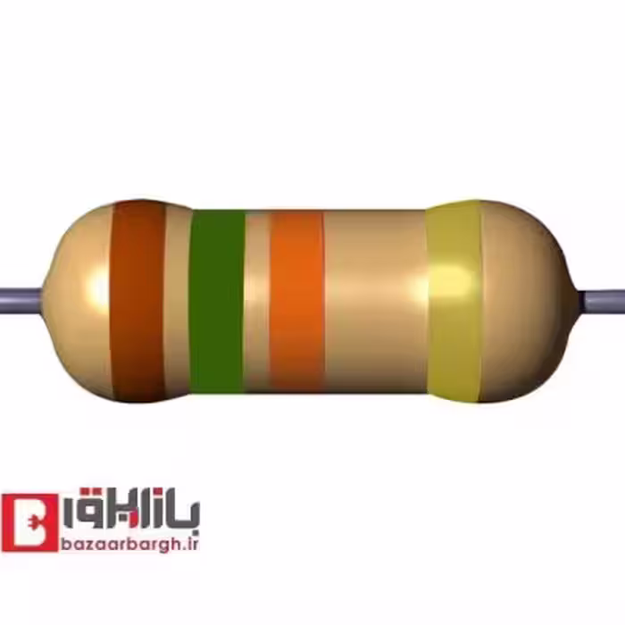 مقاومت 15 کیلو اهم 1/4 وات 5 درصد