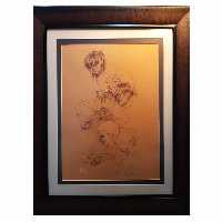 تابلو نقاشی مدادرنگی طرح پیرمردها