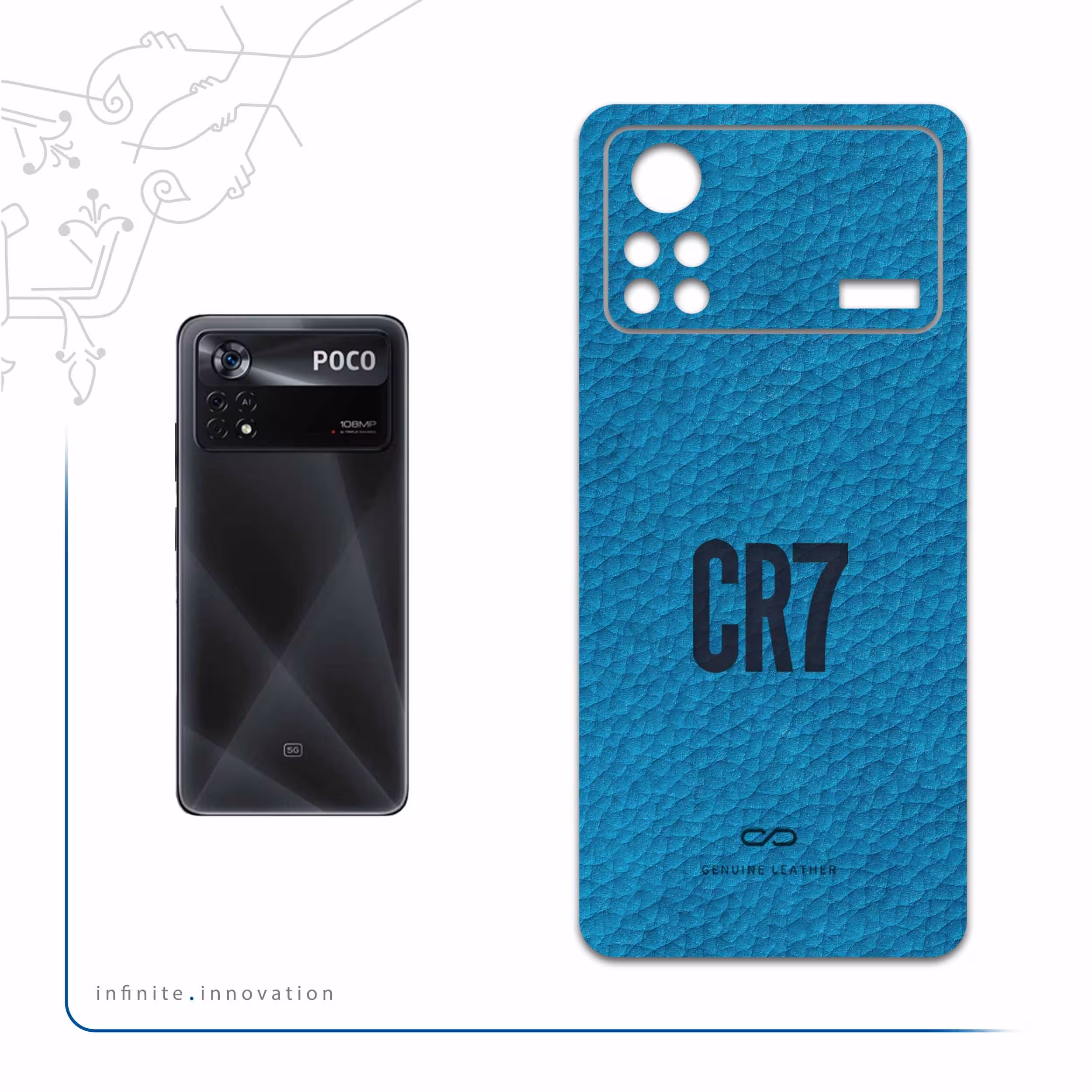 برچسب پوششی ماهوت مدل BL-CR7 مناسب برای گوشی موبایل شیائومی Poco X4 Pro 5G