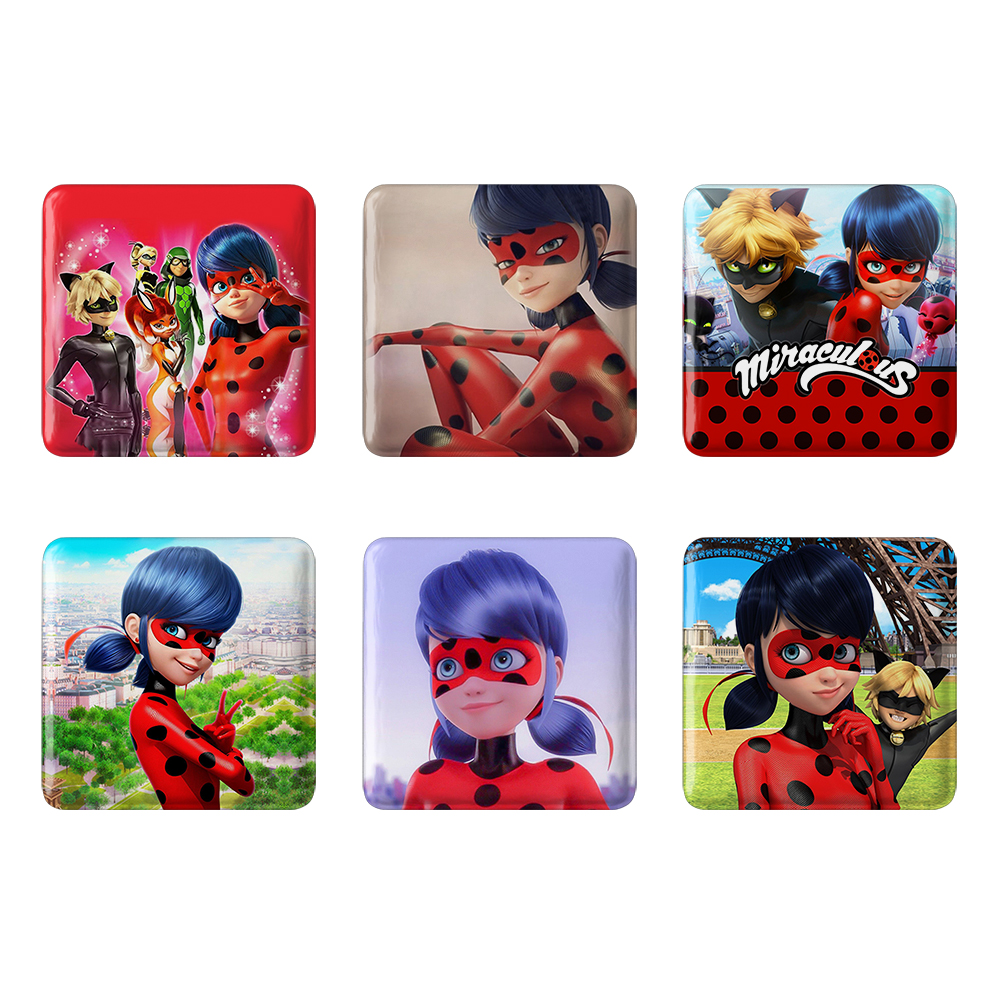 پیکسل خندالو مدل دختر کفشدوزکی و پسر گربه ای کد 156A مجموعه 6 عددی