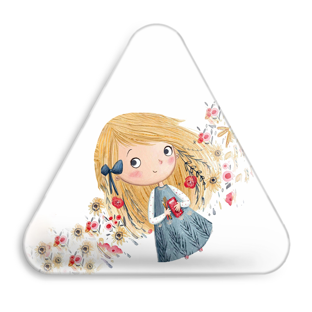 پیکسل خندالو طرح دخترونه مدل مثلثی کد 1627