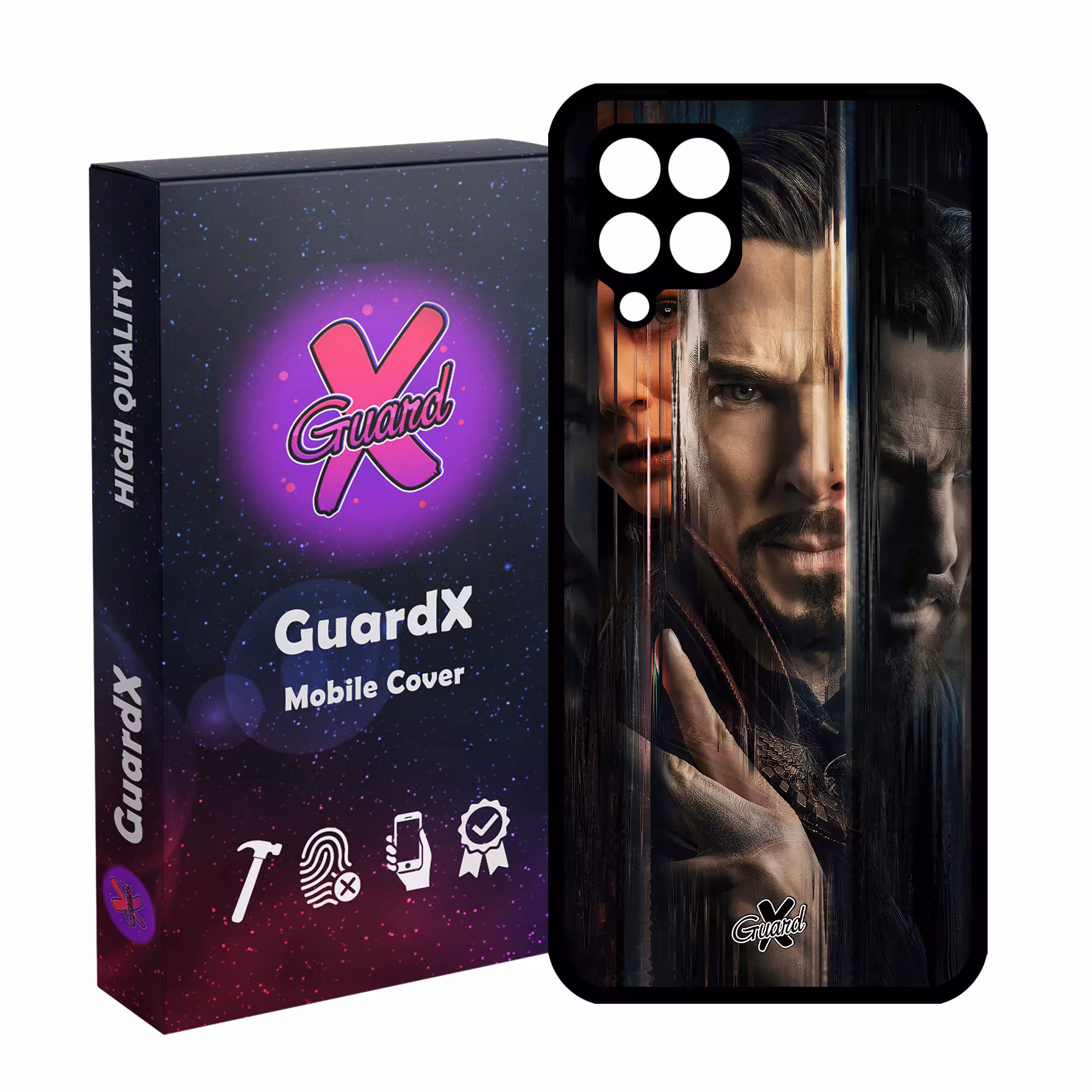 کاور گارد ایکس طرح دکتر استرنج مدل Glass10485 مناسب برای گوشی موبایل سامسونگ Galaxy A12/M12/F12