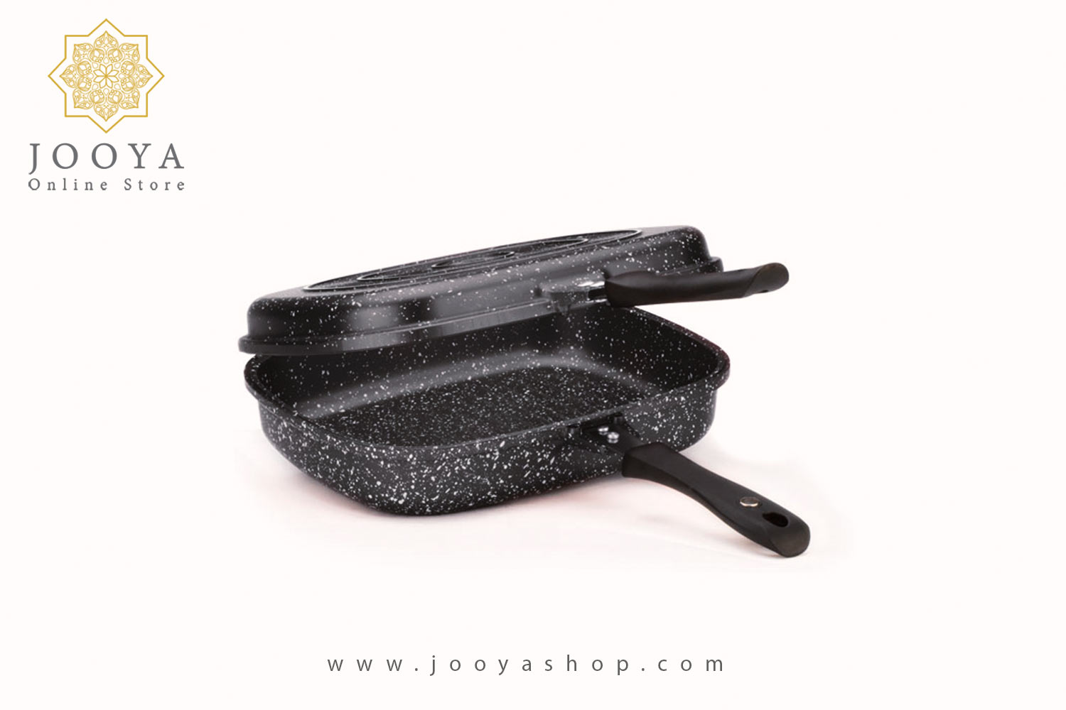 تابه زرساب مدل گریل دو طرفه چهارگوش