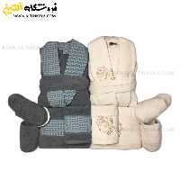 سرویس حوله عروس و داماد 10تکه گلدوزی سه بعدی برند NARMILA