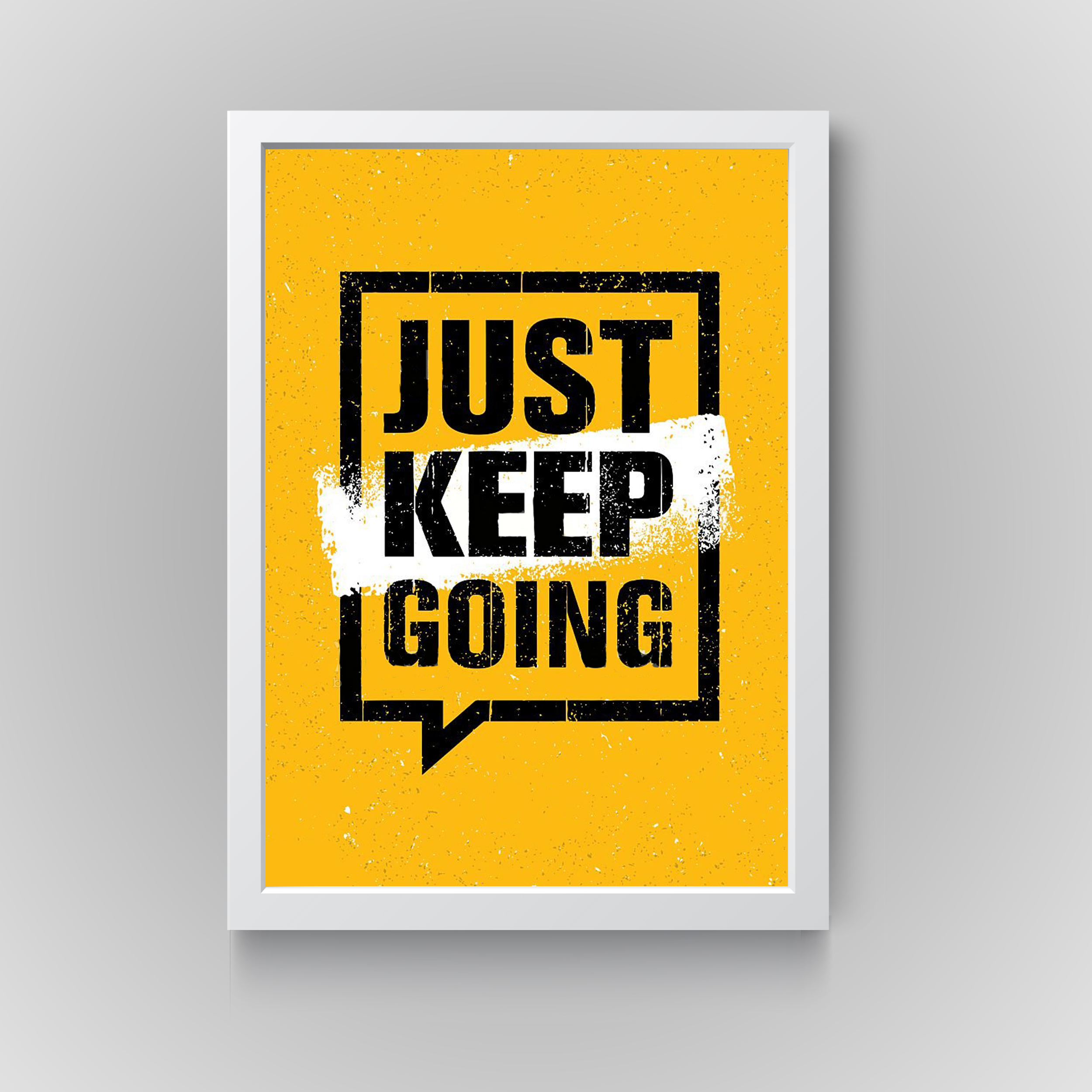 تابلو مدل دکوراتیو انگیزشی JUST KEEPکدN276