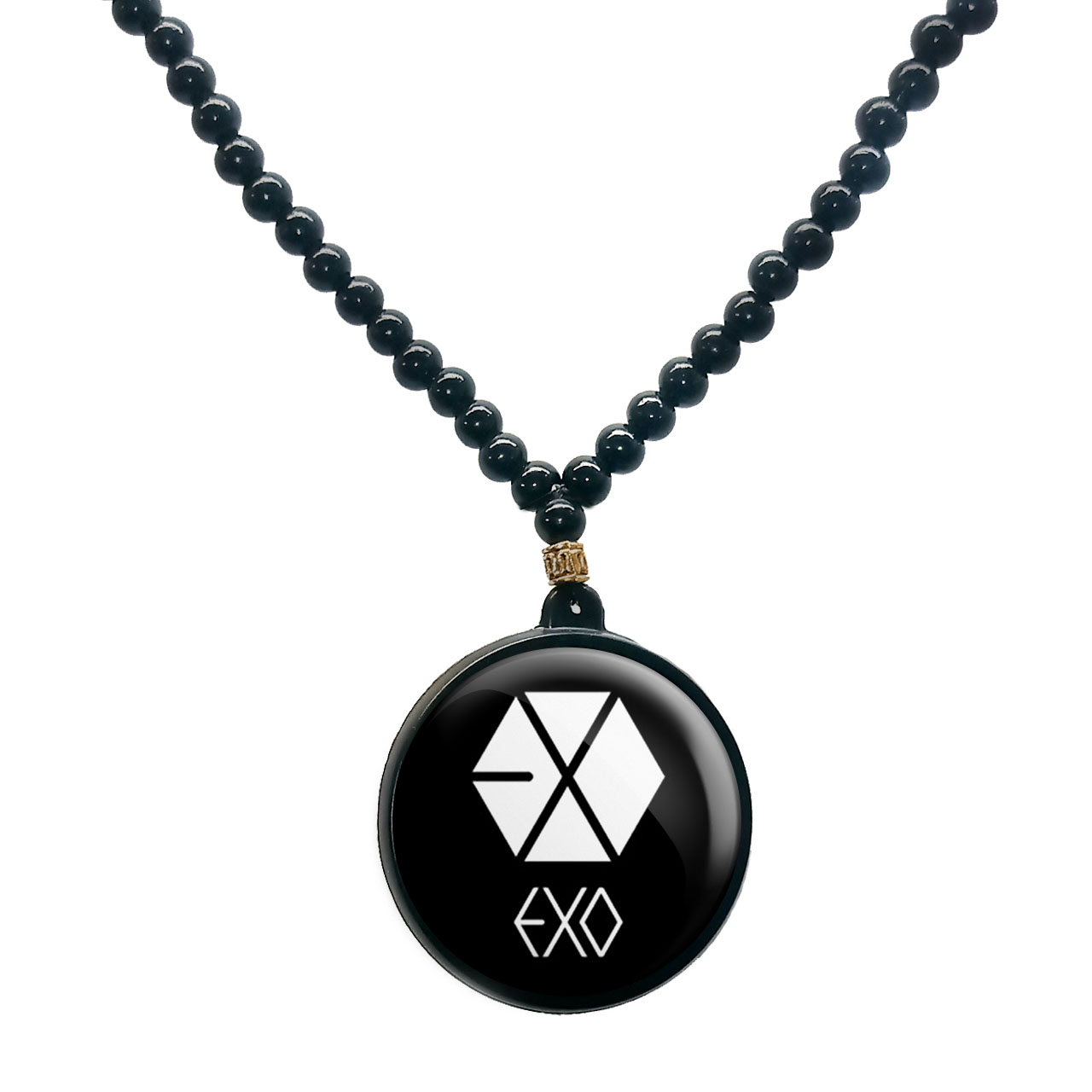 گردنبند پرمانه طرح exo کد pmd.13964 مدل دو طرفه