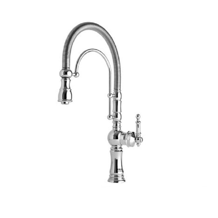 شیر ظرفشویی فنری تک کاره کروم و کروم مات(ارسال با تیپاکس و به صورت پس کرایه)