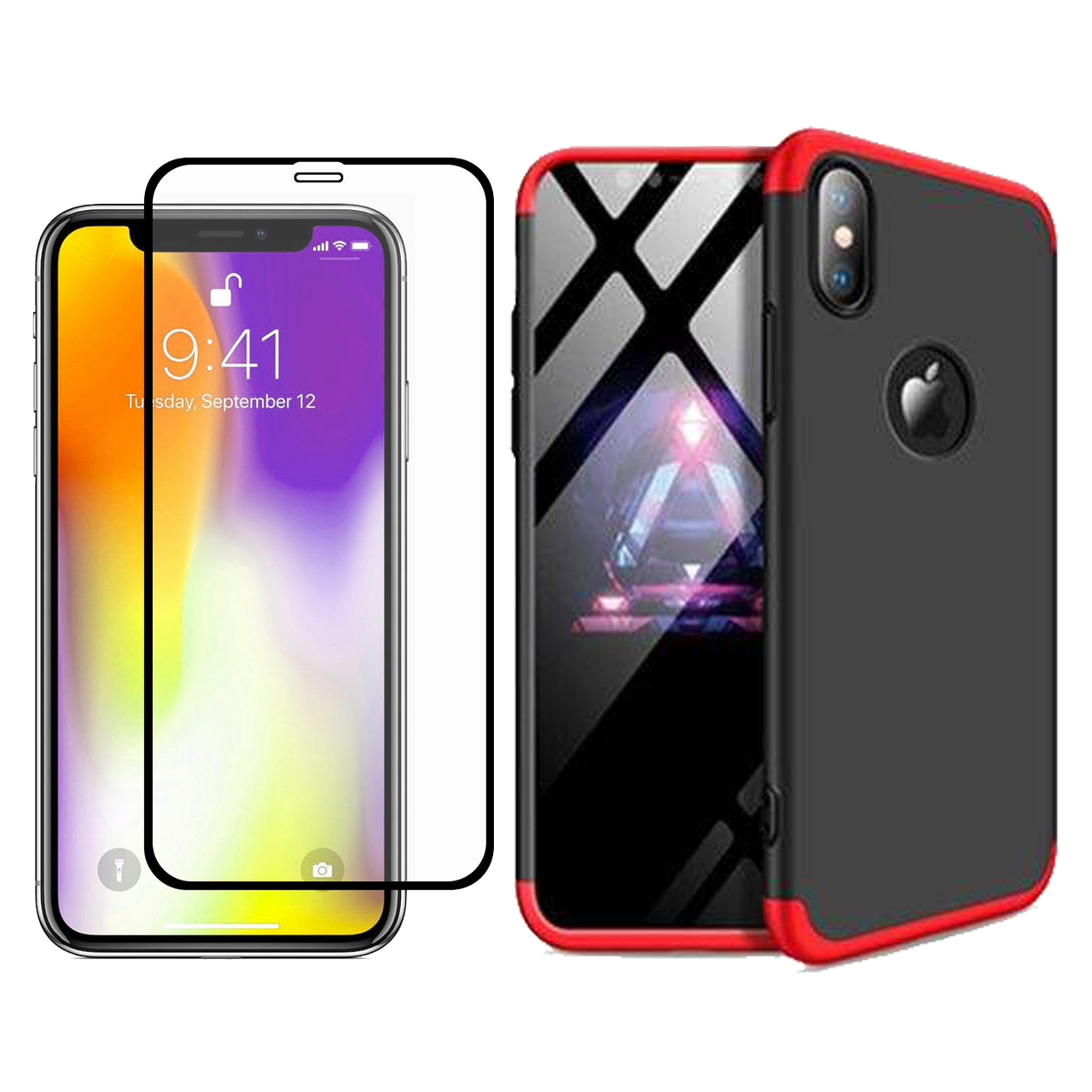  کاور 360 درجه ورلد ویو مدل WGK-WGF-1 مناسب برای گوشی موبایل اپل iPhone X/XS به همراه محافظ صفحه نمایش