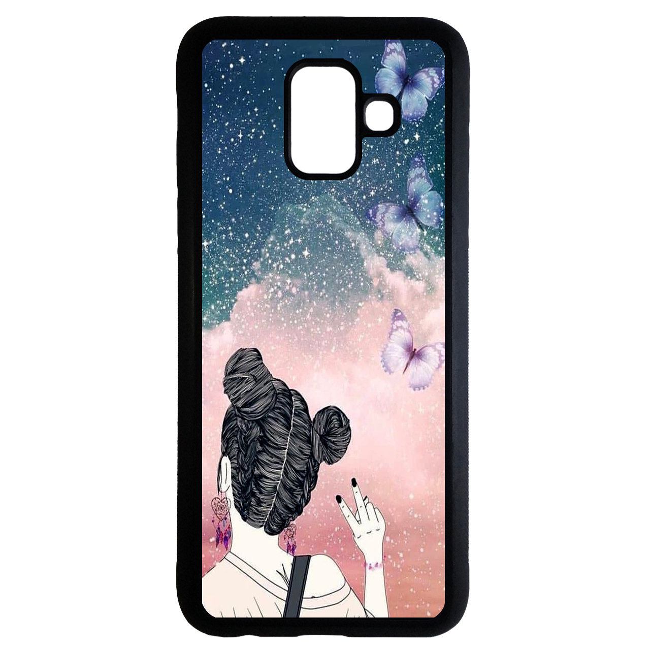 کاور طرح دخترانه کد 9473 مناسب برای گوشی موبایل سامسونگ Galaxy a8 plus 2018