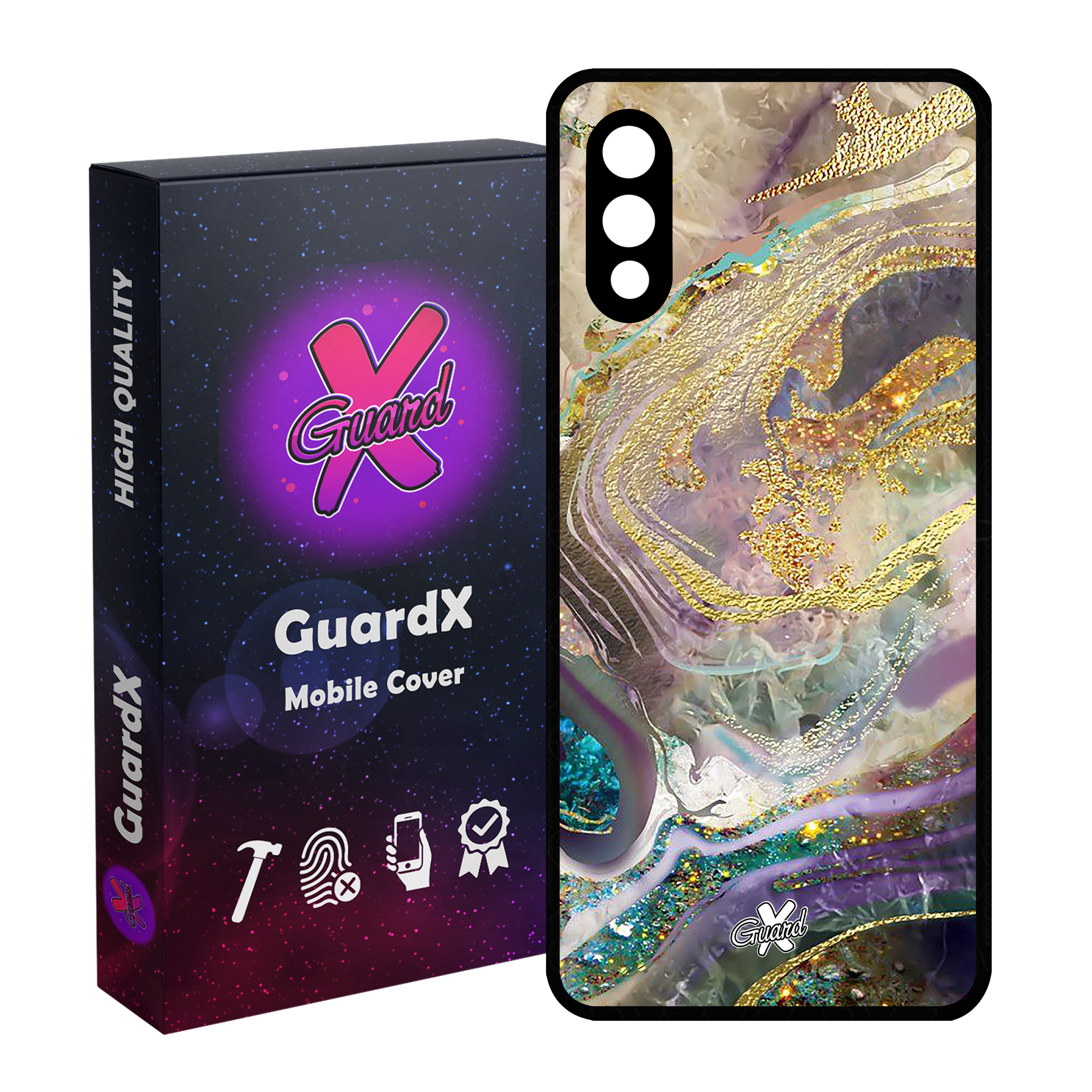 کاور گارد ایکس طرح ماربل مدل Glass10295 مناسب برای گوشی موبایل سامسونگ Galaxy A02 / M02