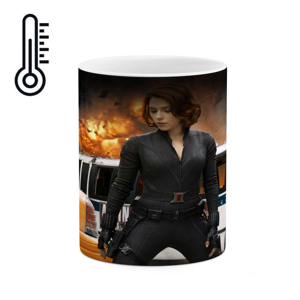 ماگ حرارتی طرح Black Widow مدل mgh11691