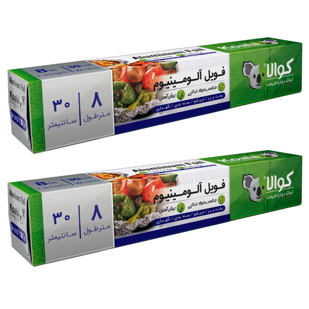 فویل کوالا مدل 8m30cm رول 8 متری مجموعه دو عددی