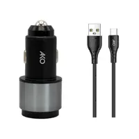 شارژر فندکی آکو مدل AC-1 به همراه کابل USB-C