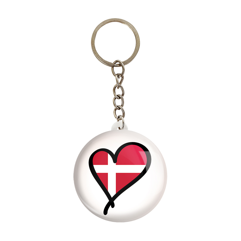 جاکلیدی خندالو مدل پرچم دانمارک کد 20662