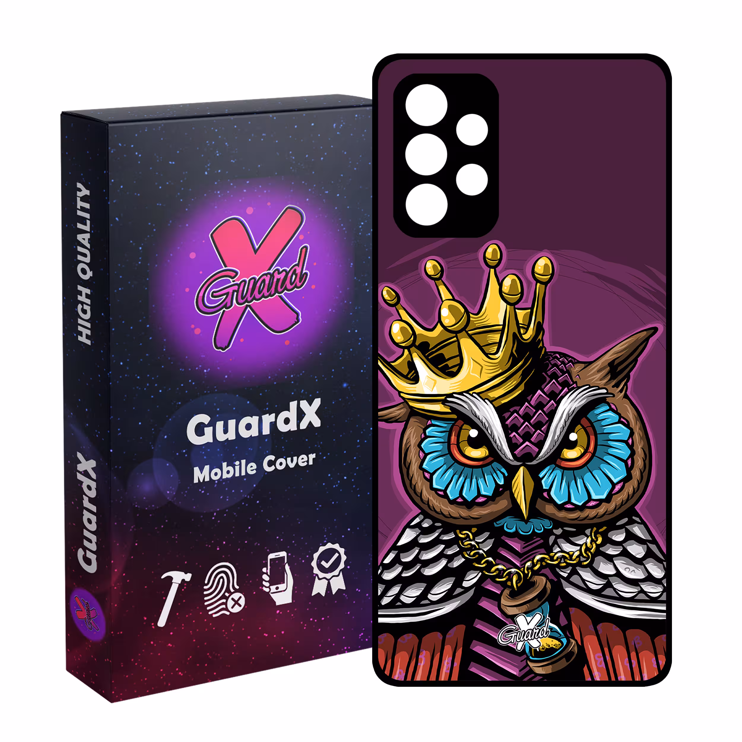 کاور گارد ایکس طرح Owl مدل Glass10081 مناسب برای گوشی موبایل سامسونگ Galaxy A52