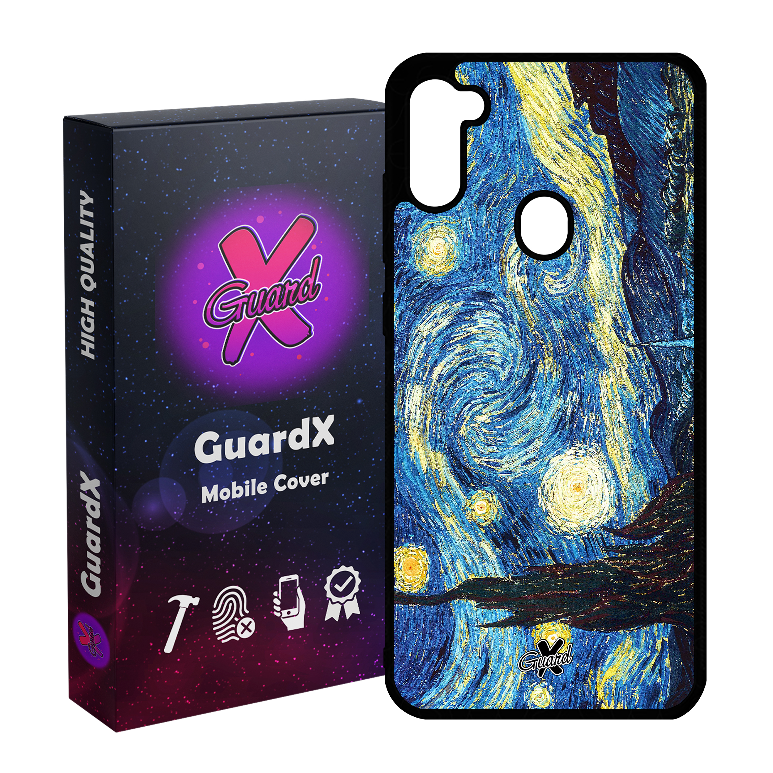 کاور گارد ایکس طرح Starry Night مدل Glass10110 مناسب برای گوشی موبایل سامسونگ Galaxy A11 / M11