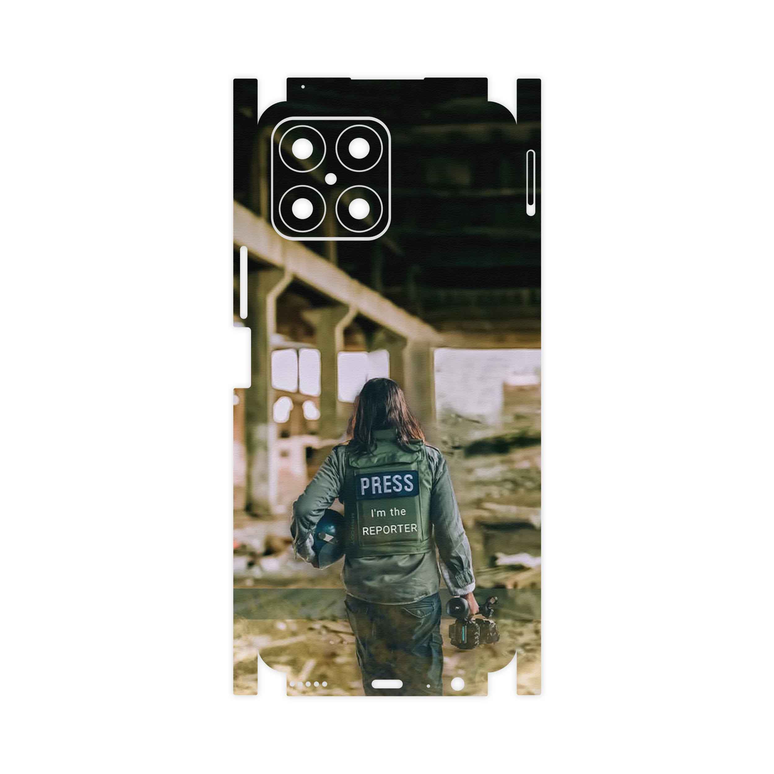 برچسب پوششی ماهوت مدل Reporter-FullSkin مناسب برای گوشی موبایل آنر X8