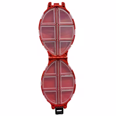 جعبه لوازم ماهیگیری مدل لاک پشتی کد red-12