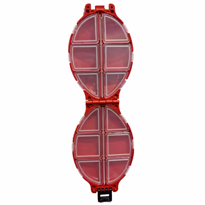 جعبه لوازم ماهیگیری مدل لاک پشتی کد red-12
