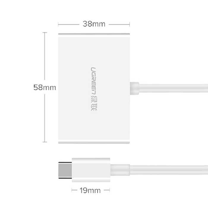 مبدل Type-C به HDMI / VGA یوگرین مدل MM123
