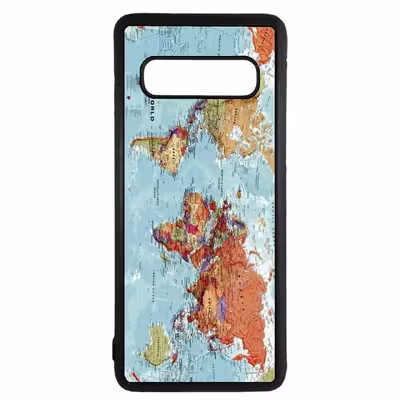 کاور طرح نقشه جهان کد 1105350 مناسب برای گوشی موبایل سامسونگ galaxy s10 plus