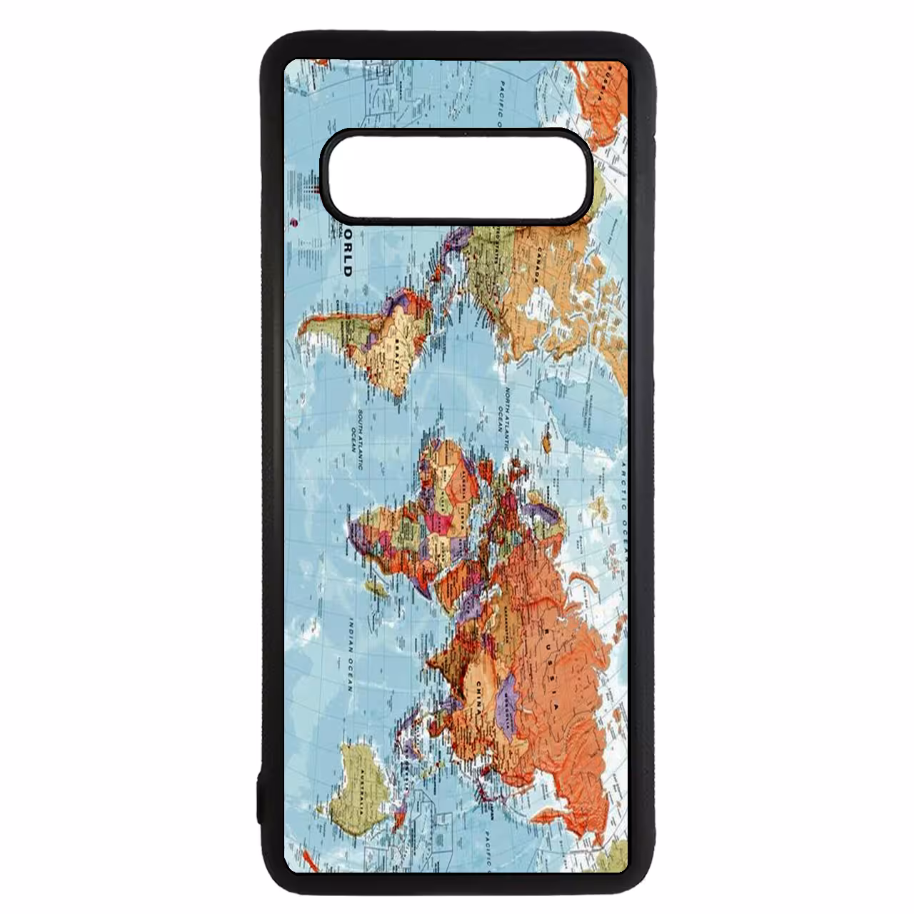 کاور طرح نقشه جهان کد 1105350 مناسب برای گوشی موبایل سامسونگ galaxy s10 plus