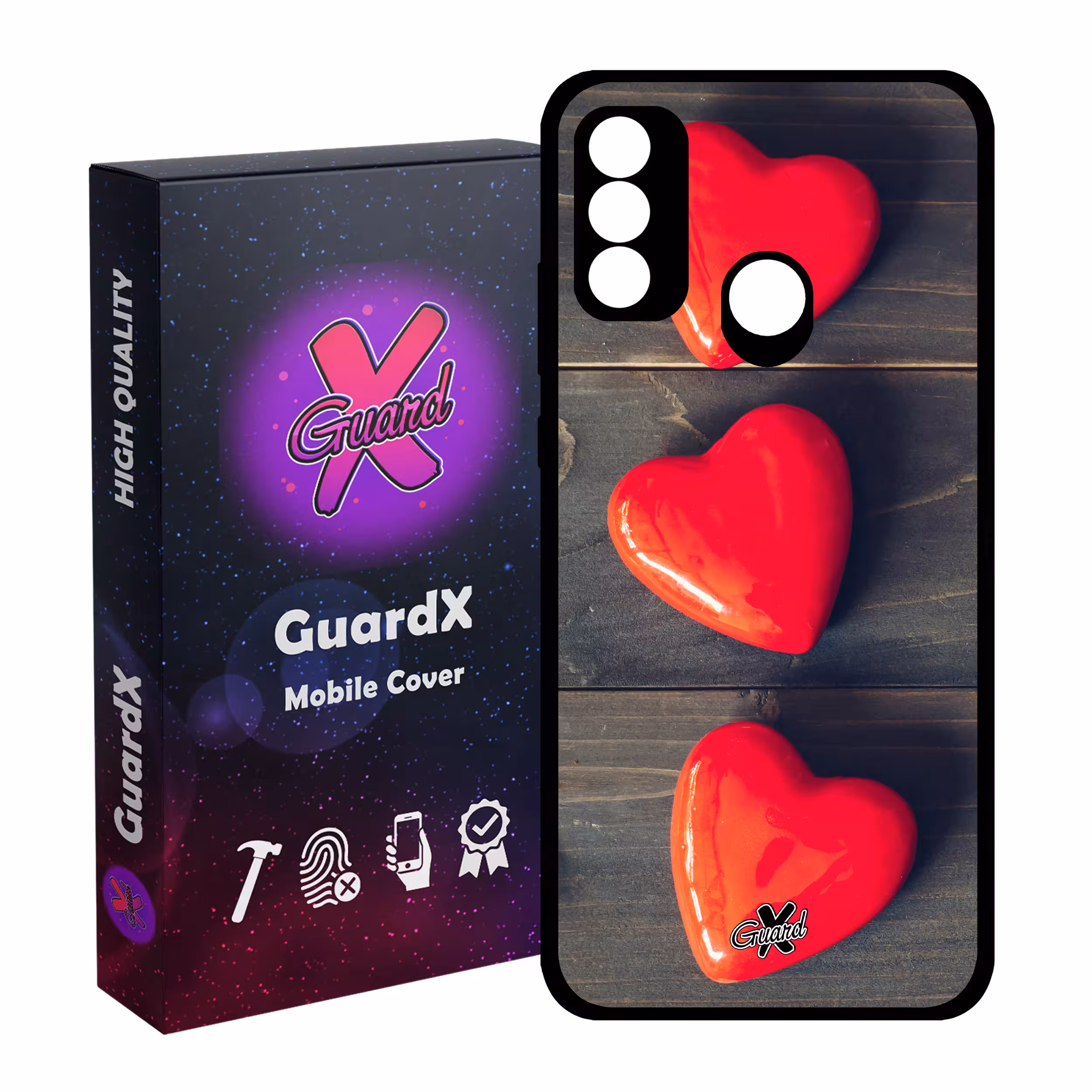 کاور گارد ایکس طرح Love مدل Glass10181 مناسب برای گوشی موبایل هوآوی P Smart 2020