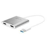 ارسال فوری   ضمانت اصالت کالا   مبدل USB 3.0 به 2 پورت HDMI مدل J5create JUA365