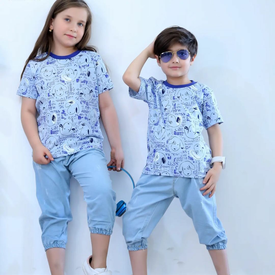 تیشرت و شلوارک ست خواهر و برادری