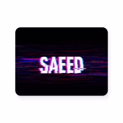 برچسب تاچ پد دسته پلی استیشن 4 ونسونی طرح SAEED