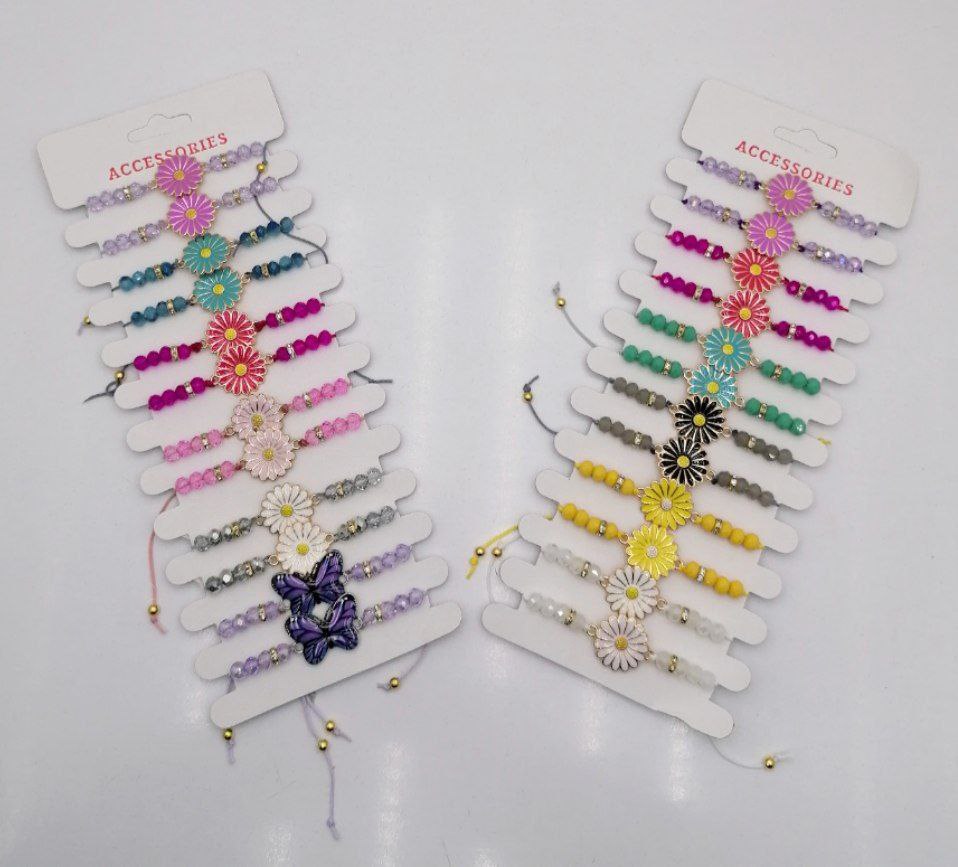 دستبند بابونه کریستال