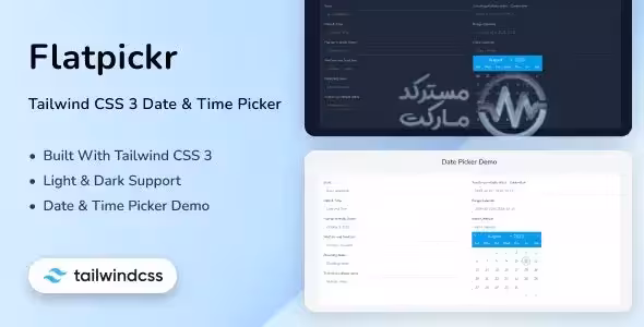 Flatpickr انتخاب تاریخ Tailwind CSS 3
