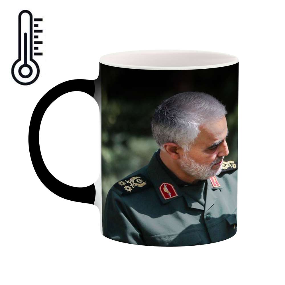 ماگ حرارتی طرح سردار شهید حاج قاسم سلیمانی  مدل mgph11736