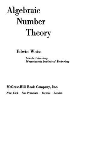 خرید و دانلود نسخه کامل کتاب Algebraic number theory