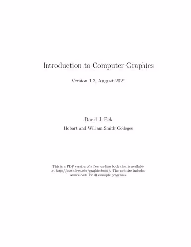 خرید و دانلود نسخه کامل کتاب Introduction to Computer Graphics